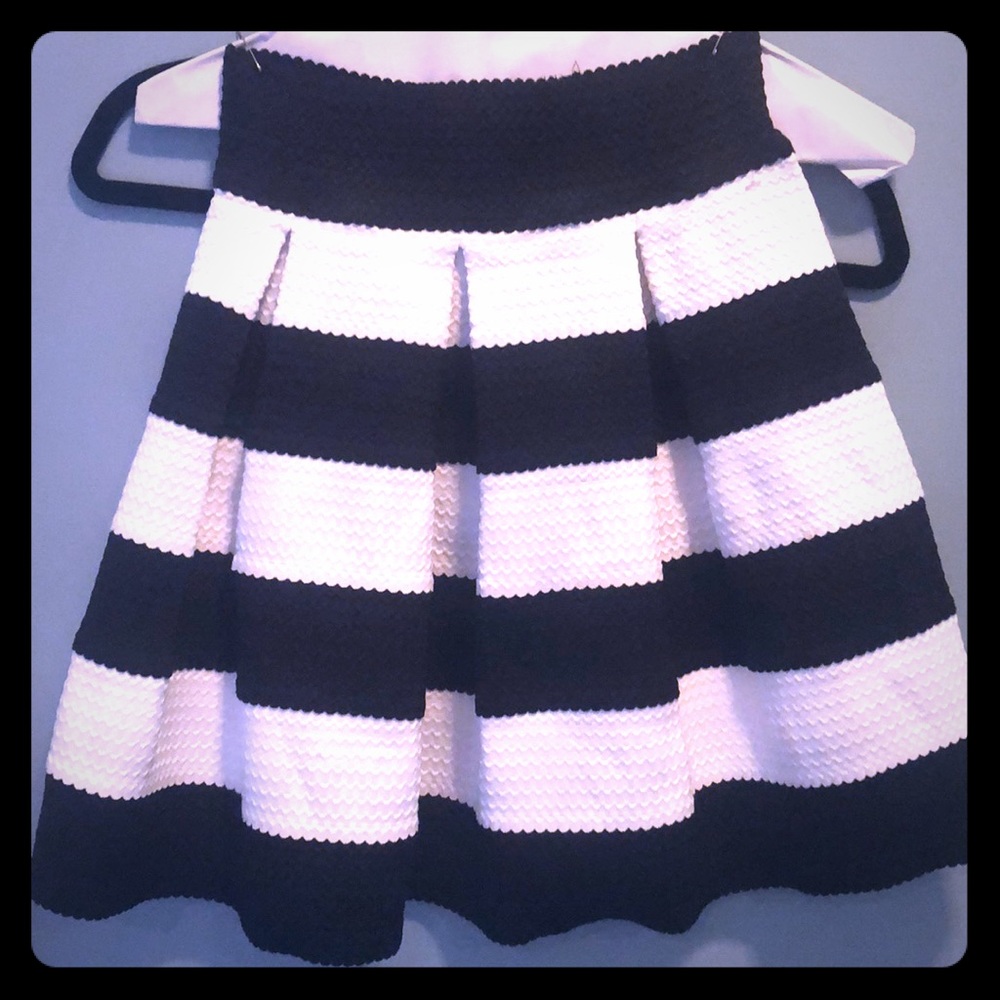 Black and white skirt